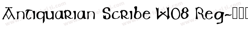 Antiquarian Scribe W08 Reg字体转换